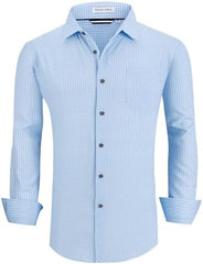 Alex Vando Mens Printed Dress Shirts Long Sleeve Regular Fit Button Down Shirt