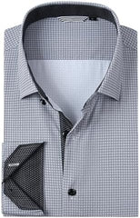 Alex Vando Mens Printed Dress Shirts Long Sleeve Regular Fit Button Down Shirt