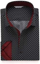 Alex Vando Mens Printed Dress Shirts Long Sleeve Regular Fit Button Down Shirt