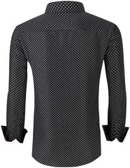 Alex Vando Mens Printed Dress Shirts Long Sleeve Regular Fit Button Down Shirt