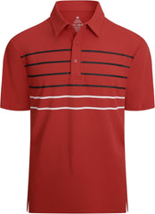 Alex Vando Men's Sport Stripe Polo Shirt