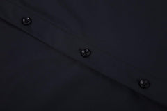 Alex Vando Mens Knitted Dress Shirts 8-Way Stretch Easy Care Solid Short Sleeve Shirt for Men