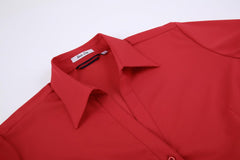 Alex Vando Womens Button Down Shirt Wrinkle Free Casual Long Sleeve Work Blouse Tops