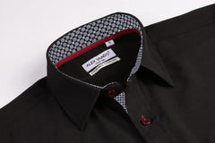 Alex Vando Mens Dress Shirt Wrinkle Free Regular Fit 4-Way Stretch Button Down Shirts