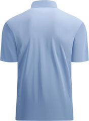 Alex Vando Mens Seamless Golf Shirt Moisture Wicking Quick-Dry Tailored Fit Polo Shirts