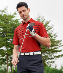 Alex Vando Men's Sport Stripe Polo Shirt