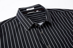 Alex Vando Mens Button Down Shirts Wrinkle Free 4-Way Stretch Print Business Casual Shirt