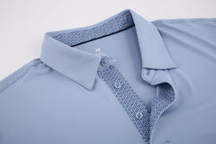 Alex Vando Mens Golf Shirt Moisture Wicking Quick-Dry Solid Short Sleeve Polo Shirts for Men