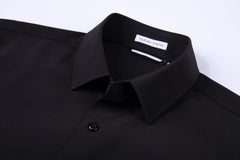 Alex Vando Mens Dress Shirts 4-Way Stretch Wrinkle Free Regular Fit Short Sleeve Men Button Down Shirt