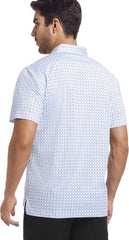Alex Vando Mens Golf Shirt Moisture Wicking Classic Print Golf Shirts for Men