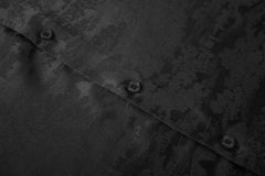 Alex Vando Mens Luxury Satin Dress Shirt Long Sleeve Silk Shiny Sateen Party Shirt