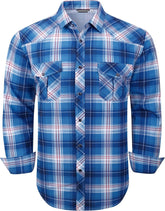 Alex Vando Mens Western Shirts Long Sleeve Casual Cowboy Shirts for Men