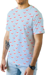 Alex Vando Mens Tie-Dye Printed 4-Way Stretch T-Shirts Short Sleeve Casual Shirt for Men