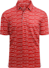 Alex Vando Mens Golf Shirt Moisture Wicking Quick-Dry Print Performance Polo Shirts for Men