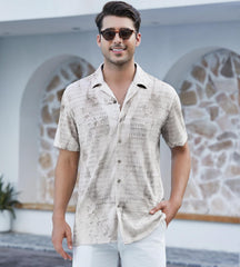 Alex Vando Mens Hawaiian Shirts Short Sleeve Summer Aloha Hawaii Shirts