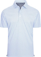 Alex Vando Mens Golf Shirt Moisture Wicking Classic Print Golf Shirts for Men