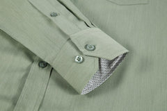 Alex Vando Mens Bamboo Dress Shirts Wrinkle Free Regular Fit Stretch Button Down Shirt