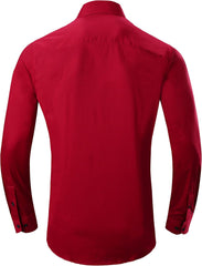 Alex Vando Sleeve Stretch Business Dress Shirts for Men