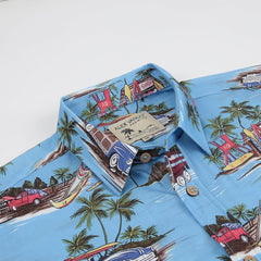 Alex Vando Mens Hawaiian Shirts Short Sleeve Summer Aloha Hawaii Shirts