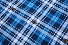 Alex Vando Mens Button Down Shirts Wrinkle Free 4-Way Stretch Print Business Casual Shirt