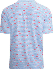 Alex Vando Mens Tie-Dye Printed 4-Way Stretch T-Shirts Short Sleeve Casual Shirt for Men