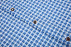 Alex Vando Mens Button Down Shirts Wrinkle Free 4-Way Stretch Print Business Casual Shirt