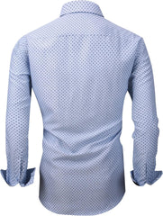Alex Vando Mens Printed Dress Shirts Long Sleeve Regular Fit Button Down Shirt