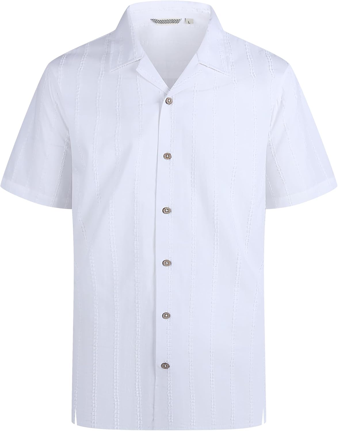 Alex Vando Mens Dress Shirts 4-Way Stretch Wrinkle Free Regular Fit Short Sleeve Men Button Down Shirt