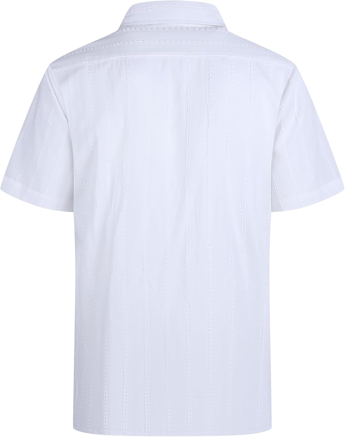 Alex Vando Mens Dress Shirts 4-Way Stretch Wrinkle Free Regular Fit Short Sleeve Men Button Down Shirt