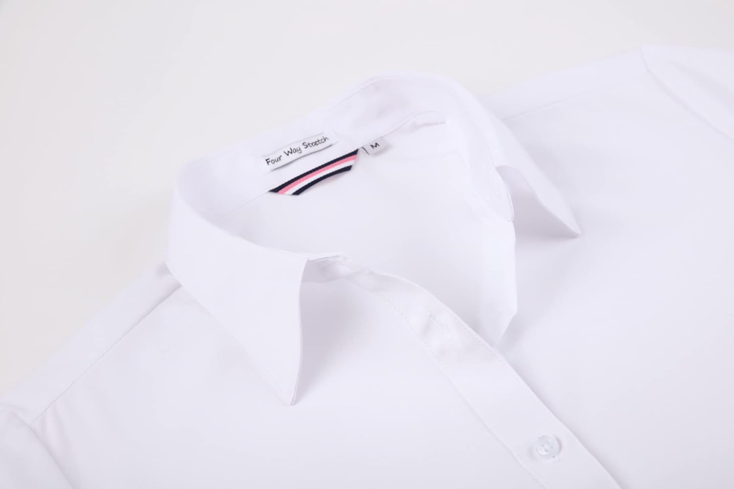 Alex Vando Womens Dress Shirts Wrinkle Free Regular Fit Long Sleeve Stretch Work Shirt