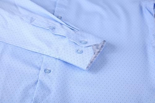 Alex Vando Mens Printed Dress Shirts Long Sleeve Regular Fit Button Down Shirt