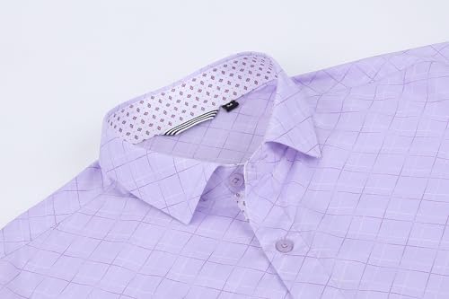Alex Vando Mens Printed Dress Shirts Long Sleeve Regular Fit Button Down Shirt