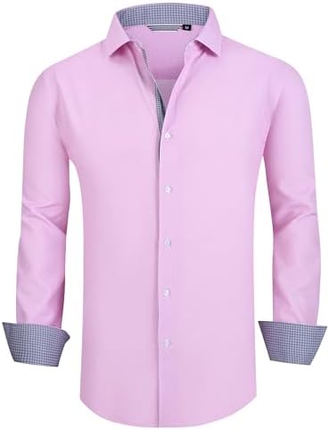 Alex Vando Mens Printed Dress Shirts Long Sleeve Regular Fit Button Down Shirt