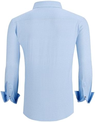 Alex Vando Mens Printed Dress Shirts Long Sleeve Regular Fit Button Down Shirt