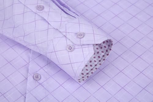 Alex Vando Mens Printed Dress Shirts Long Sleeve Regular Fit Button Down Shirt