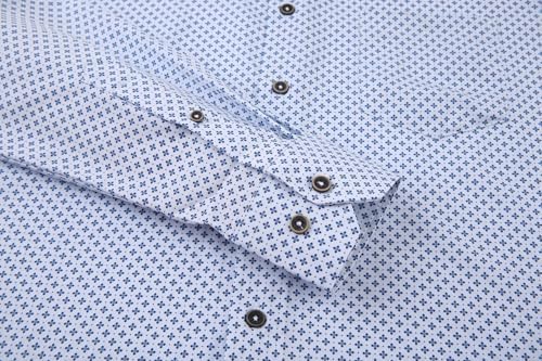 Alex Vando Mens Printed Dress Shirts Long Sleeve Regular Fit Button Down Shirt