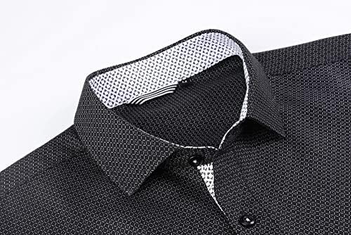 Alex Vando Mens Printed Dress Shirts Long Sleeve Regular Fit Button Down Shirt