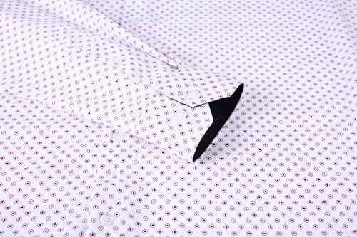 Alex Vando Mens Printed Dress Shirts Long Sleeve Regular Fit Button Down Shirt