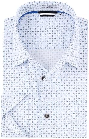Alex Vando Mens Printed Dress Shirts Long Sleeve Regular Fit Button Down Shirt