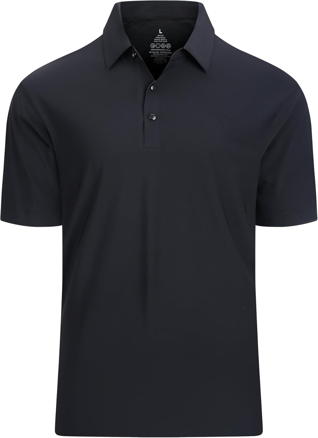 Alex Vando Mens Seamless Golf Shirt Moisture Wicking Quick-Dry Tailored Fit Polo Shirts