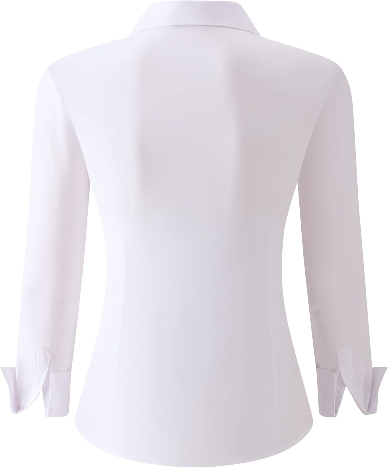 Alex Vando Womens Dress Shirts Wrinkle Free Regular Fit Long Sleeve Stretch Work Shirt