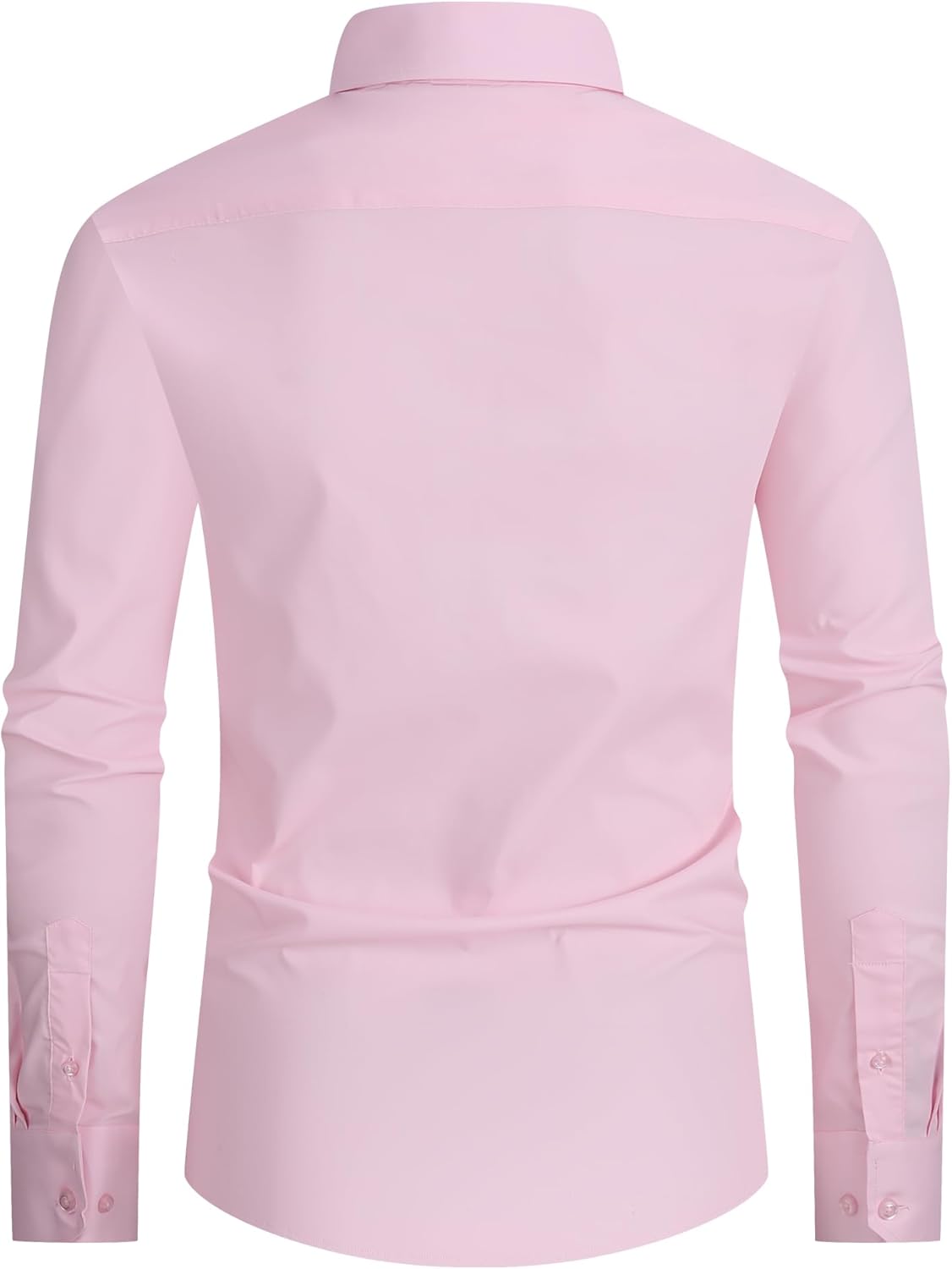 Alex Vando Mens Dress Shirt Easy Care Slim Fit Long Sleeve Cotton Stretch Button Down Shirt