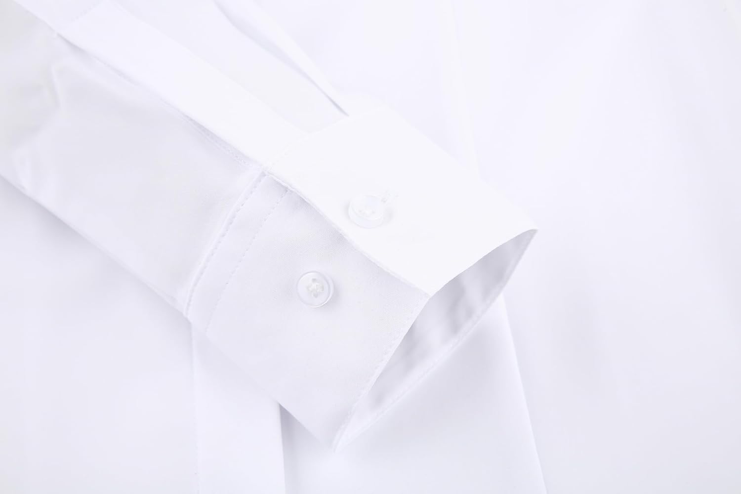 Alex Vando Womens Dress Shirts Wrinkle Free Regular Fit Long Sleeve Stretch Work Shirt
