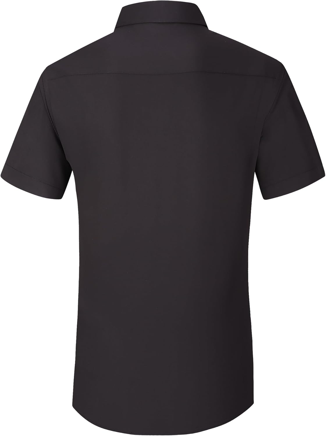 Alex Vando Mens Dress Shirts 4-Way Stretch Wrinkle Free Regular Fit Short Sleeve Men Button Down Shirt