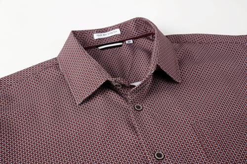 Alex Vando Mens Printed Dress Shirts Long Sleeve Regular Fit Button Down Shirt