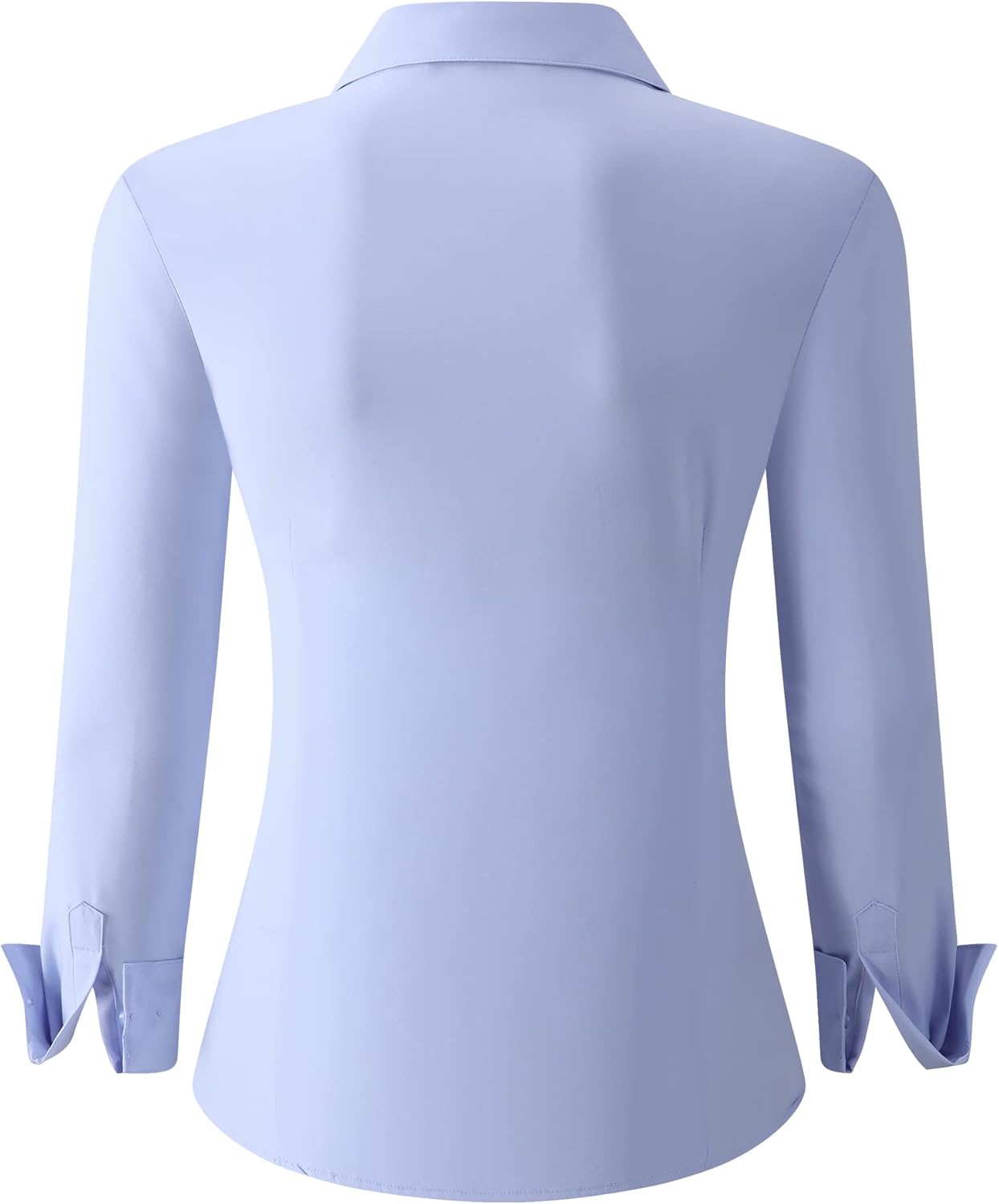 Alex Vando Womens Dress Shirts Wrinkle Free Regular Fit Long Sleeve Stretch Work Shirt