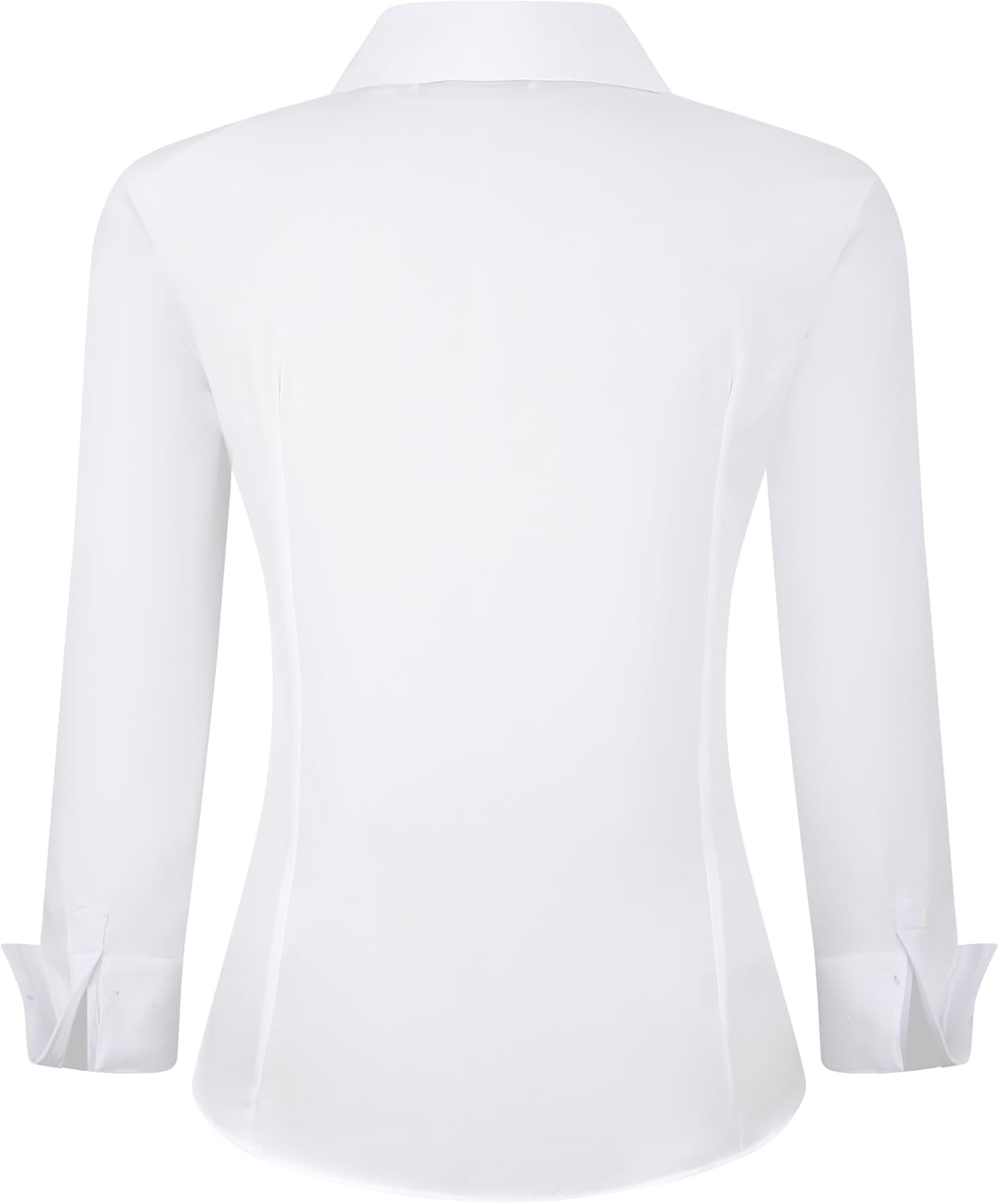 Alex Vando Womens Dress Shirts Wrinkle Free Regular Fit Long Sleeve Stretch Work Shirt