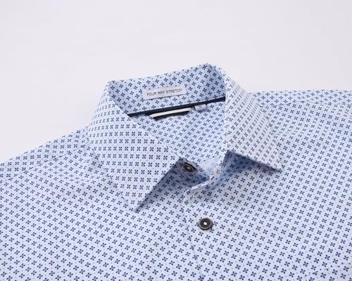 Alex Vando Mens Printed Dress Shirts Long Sleeve Regular Fit Button Down Shirt