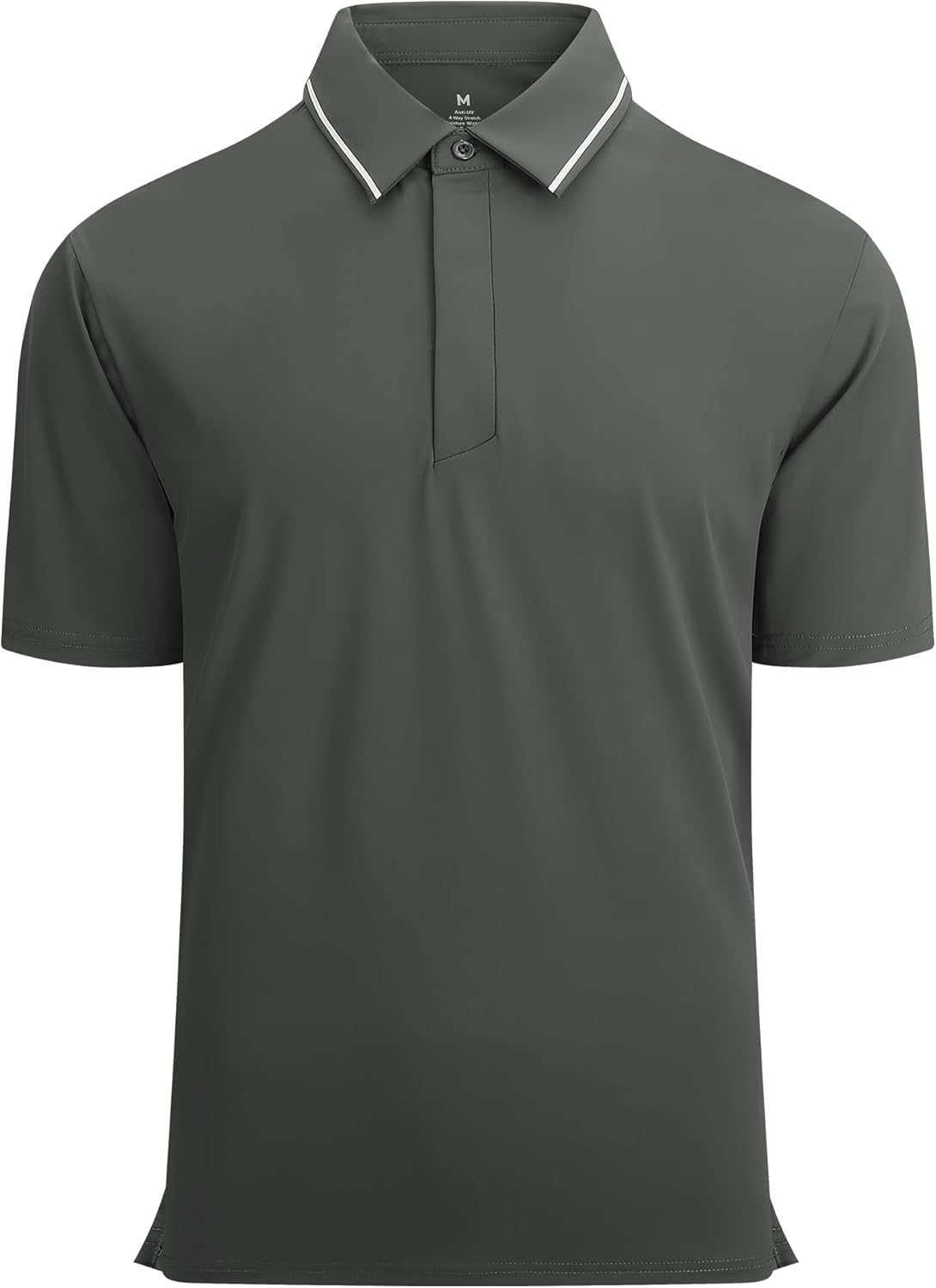 Alex Vando Mens Stain Resistant Polo Shirt Short Sleeve Soild Stretch Performance Work Polo Shirts for Men