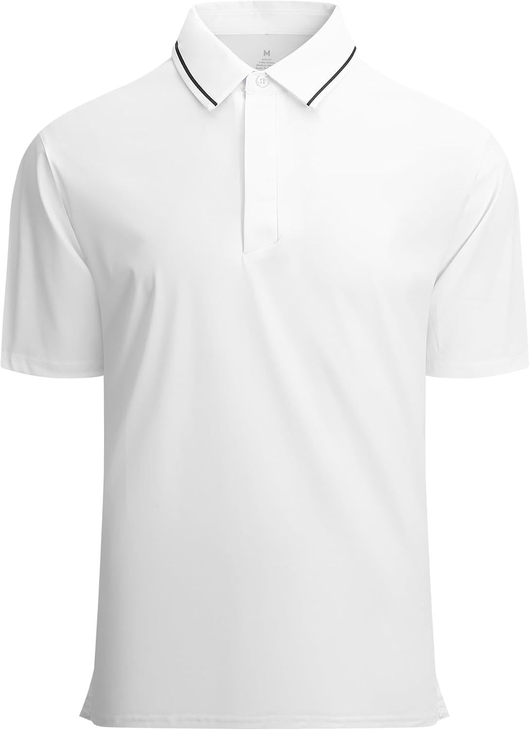 Alex Vando Mens Stain Resistant Polo Shirt Short Sleeve Soild Stretch Performance Work Polo Shirts for Men